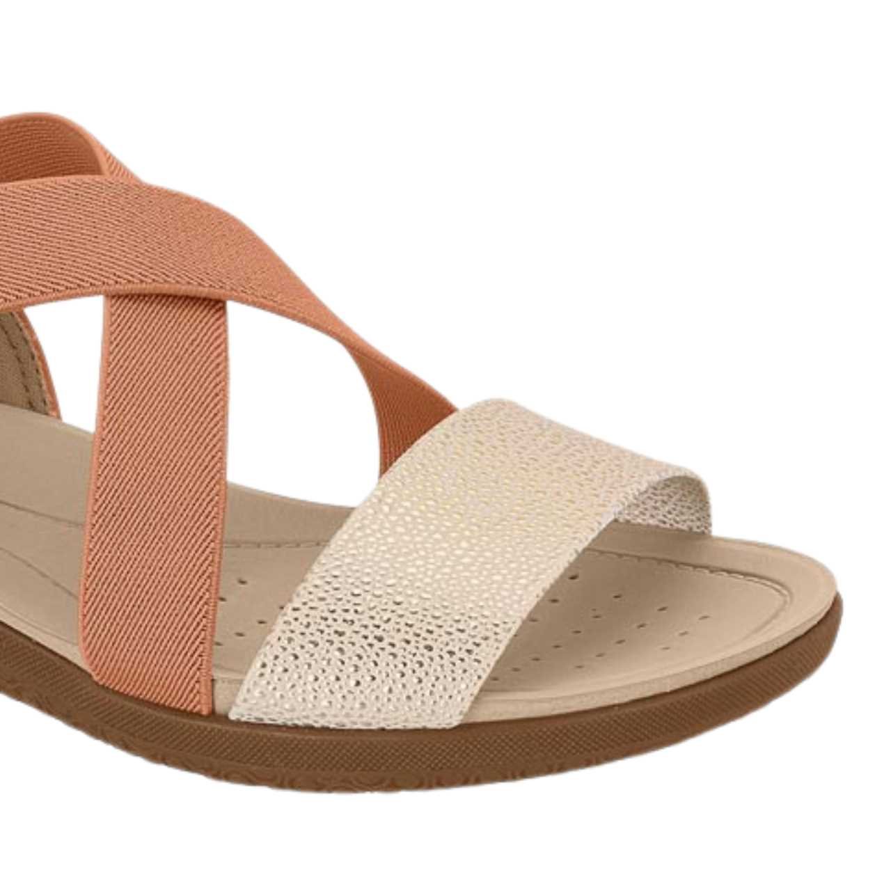 Sandália Feminina Modare Confortável Anatômica Leve 7125.249 Bege 7