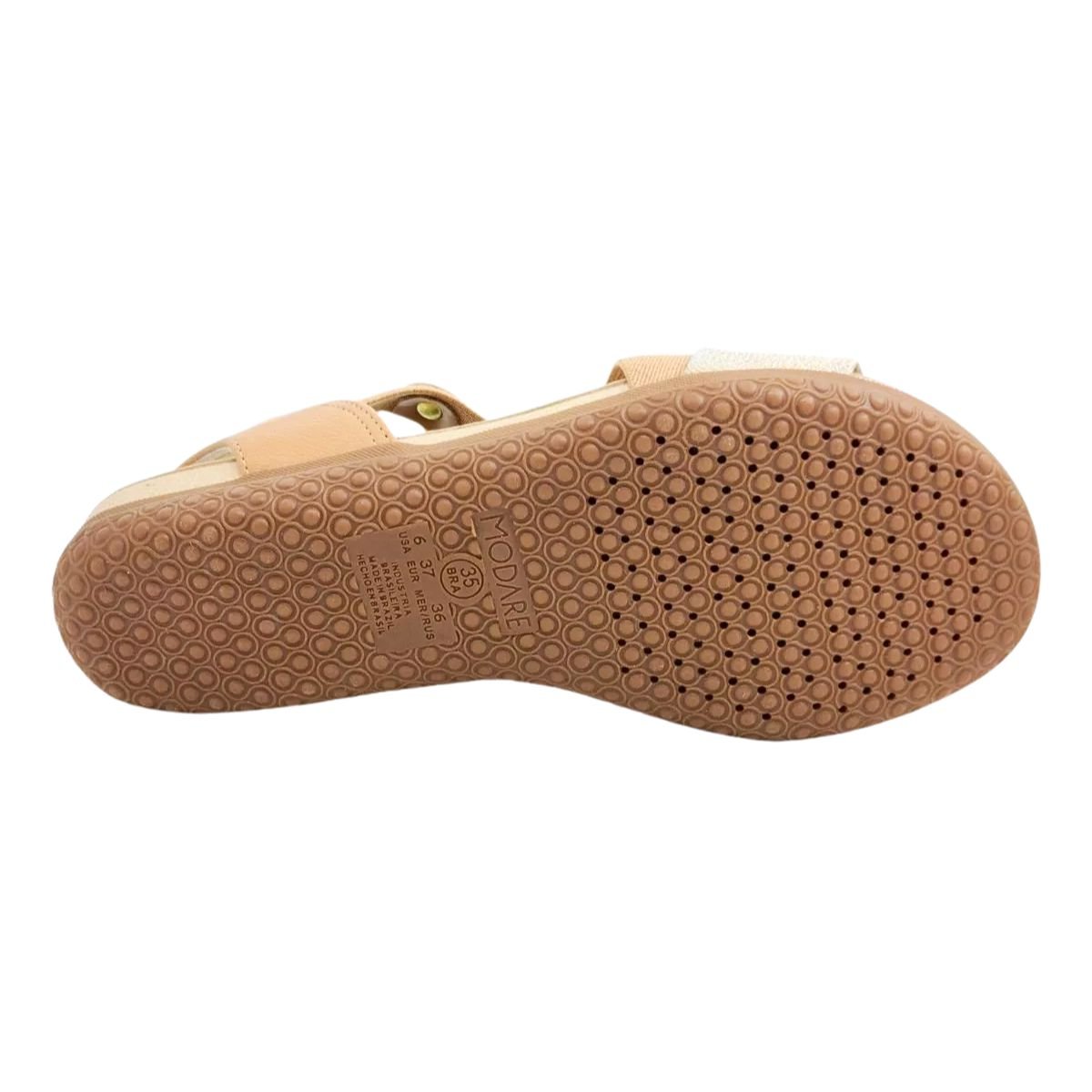 Sandália Feminina Modare Confortável Anatômica Leve 7125.249 Bege 8