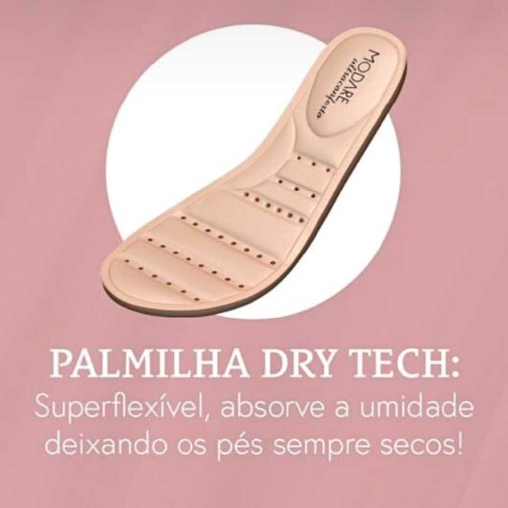 Sandália Feminina Modare Confortável Anatômica Leve 7125.249 Bege 10