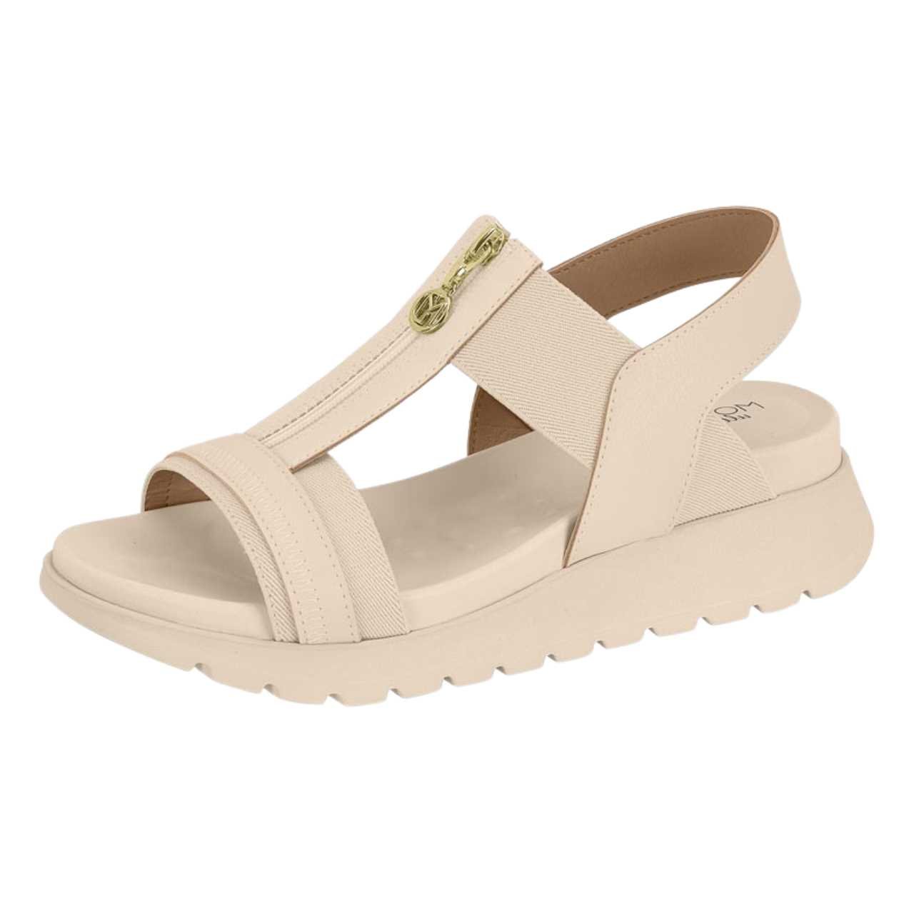 Sandália Feminina Modare Confortável Leve 7198.103 Bege 2