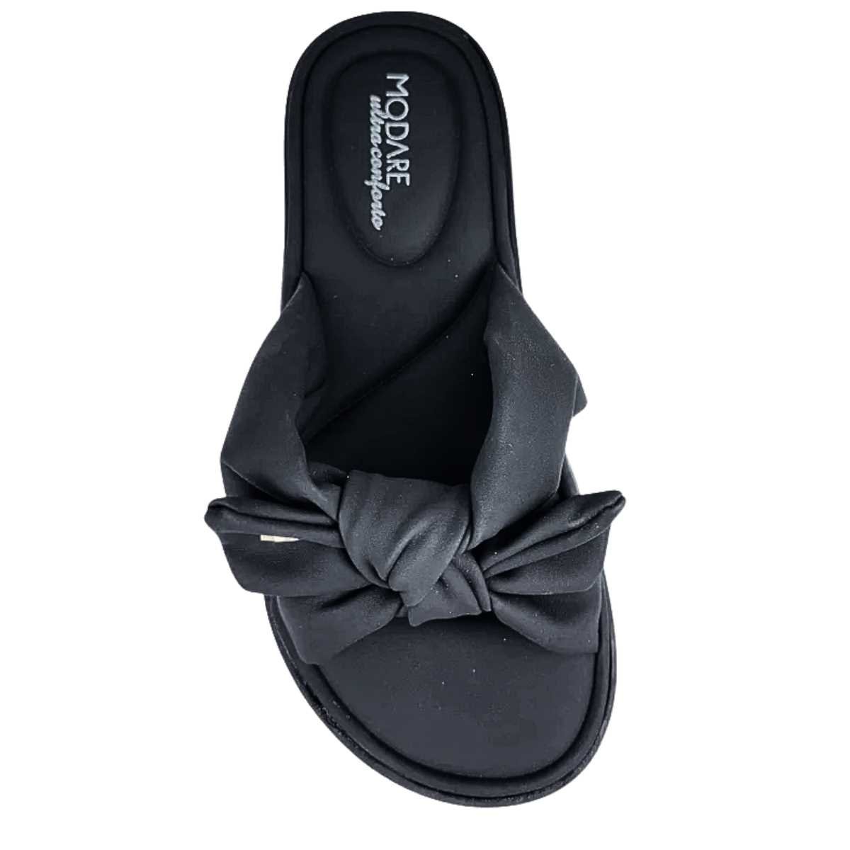 Sandália Feminina Modare Rasteira Flatform Conforto Slide 7208.101 Preto 6