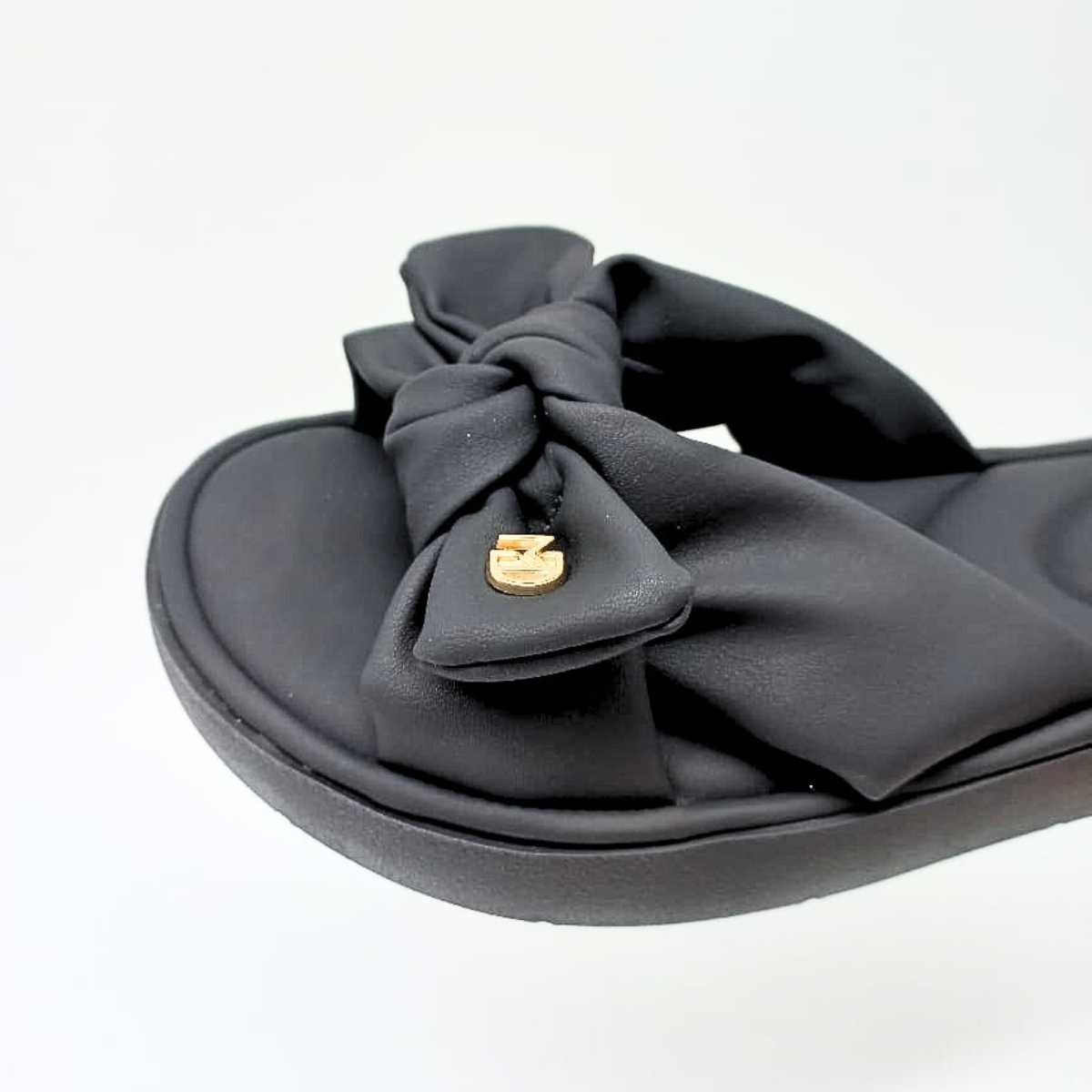 Sandália Feminina Modare Rasteira Flatform Conforto Slide 7208.101 Preto 7