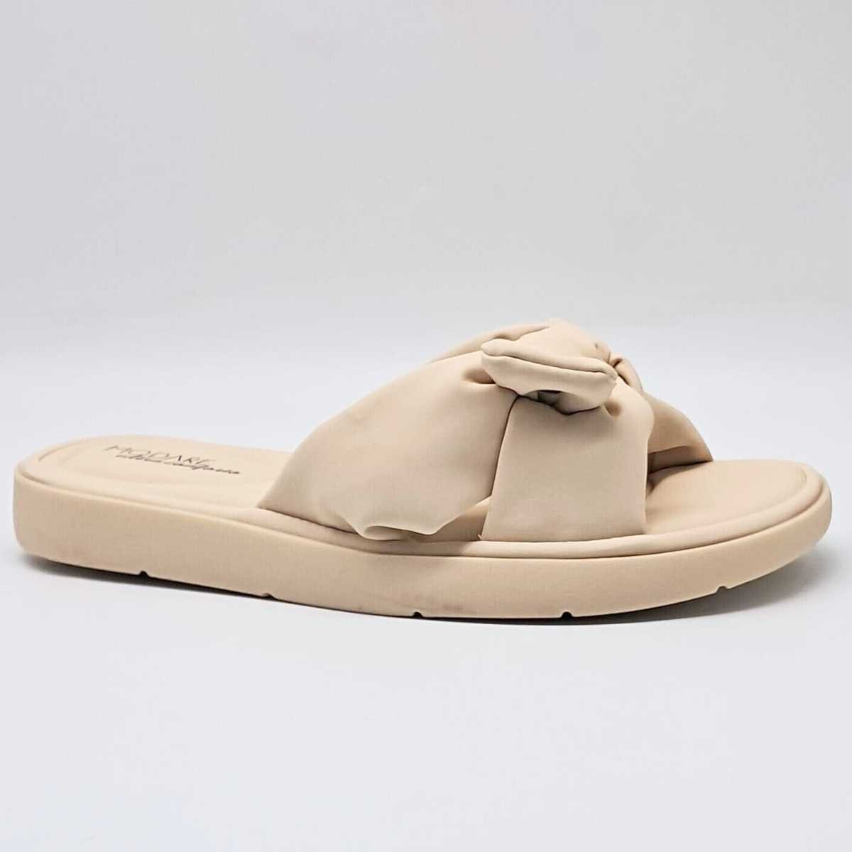 Sandália Feminina Modare Rasteira Flatform Conforto Slide 7208.101 Bege 2