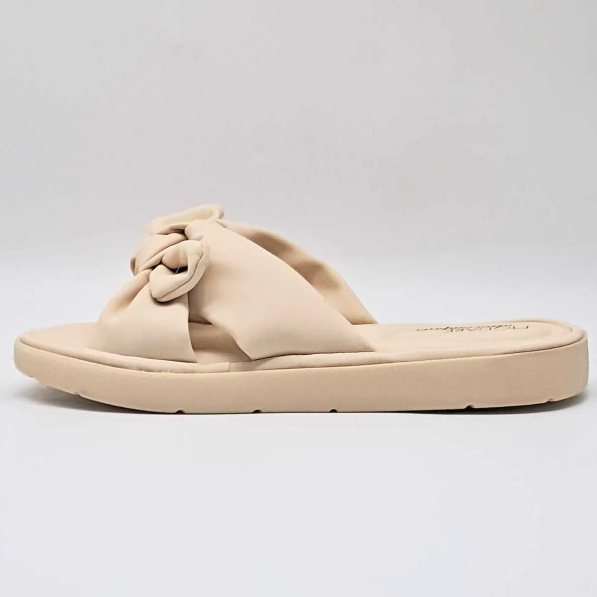 Sandália Feminina Modare Rasteira Flatform Conforto Slide 7208.101 Bege 3