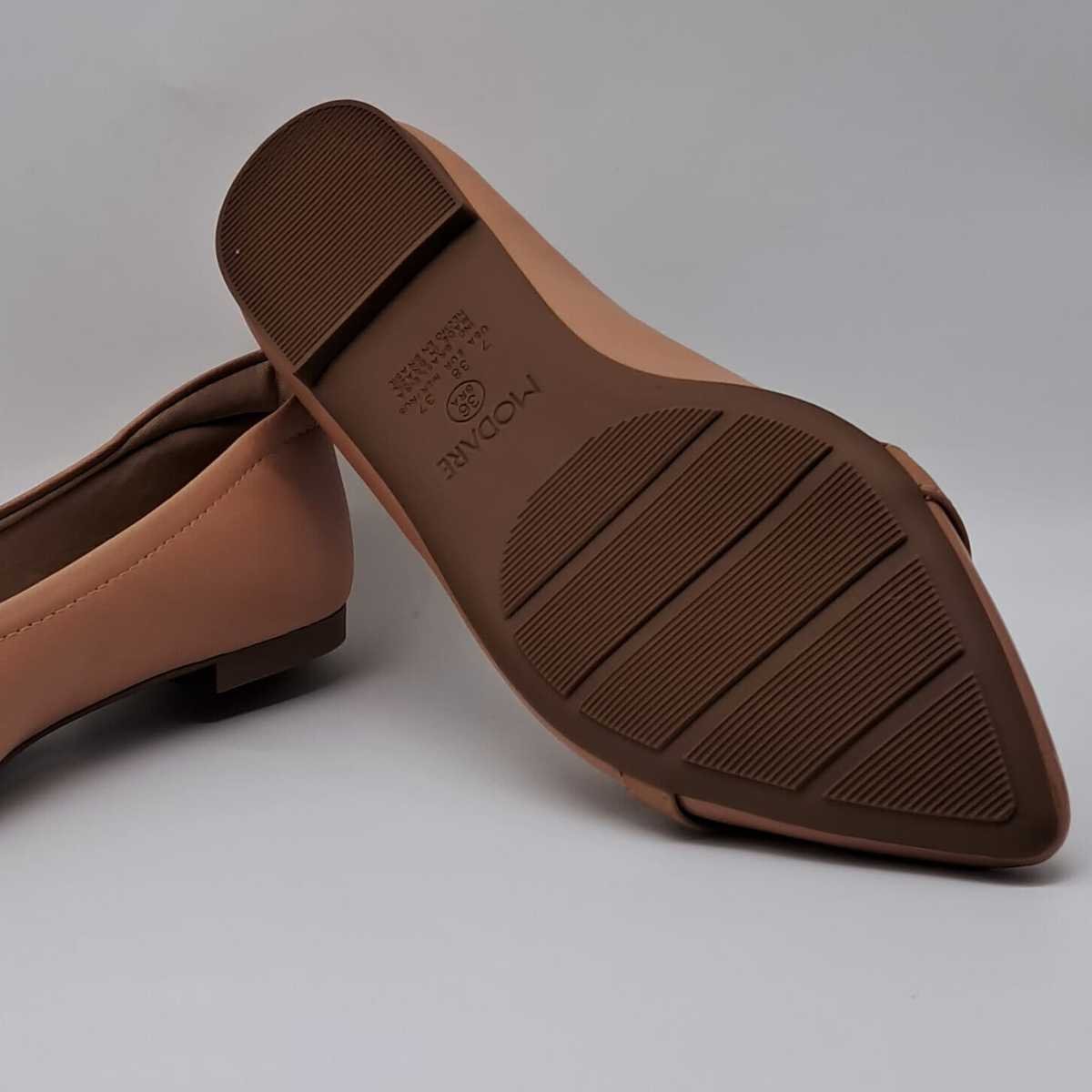 Sapatilha Feminino Modare Ultraconforto Bico Fino 7334.244 Bege 7