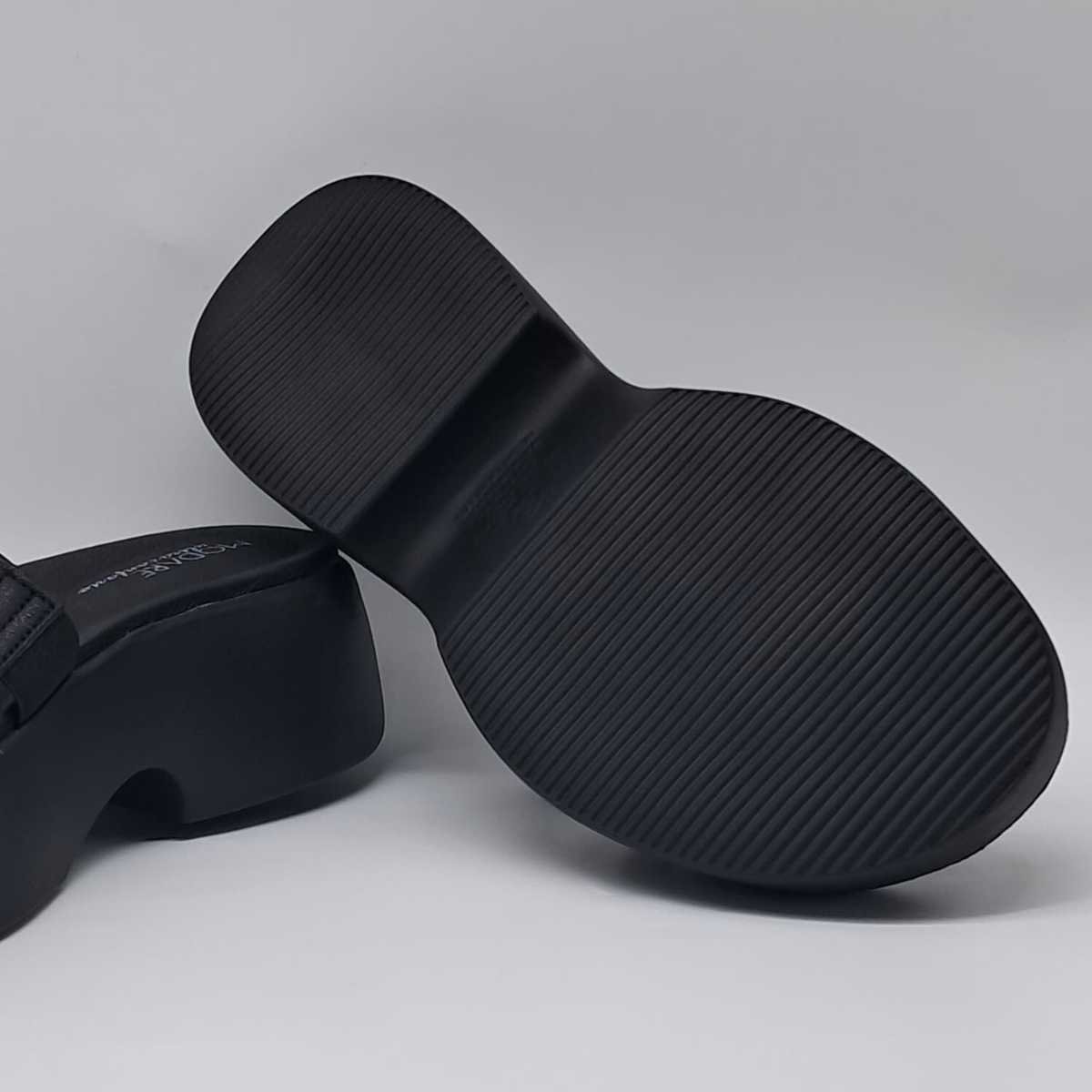 Tamanco Feminino Modare Sandália Calce Fácil Alto 7210.101 Preto 6