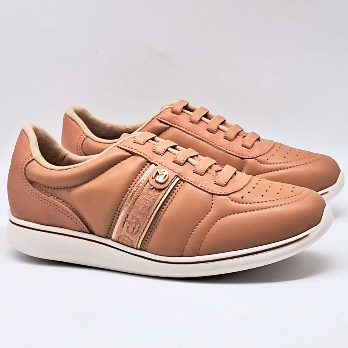 Tênis Feminino Modare Casual Cadarço Elástico Confy 7358.233 Bege 3