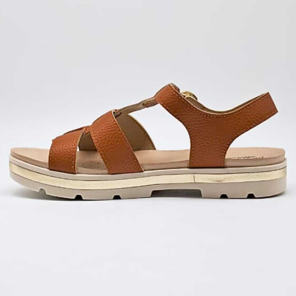 Sandália Feminina Modare Conforto Casual Leve 7132.256 Marrom 2