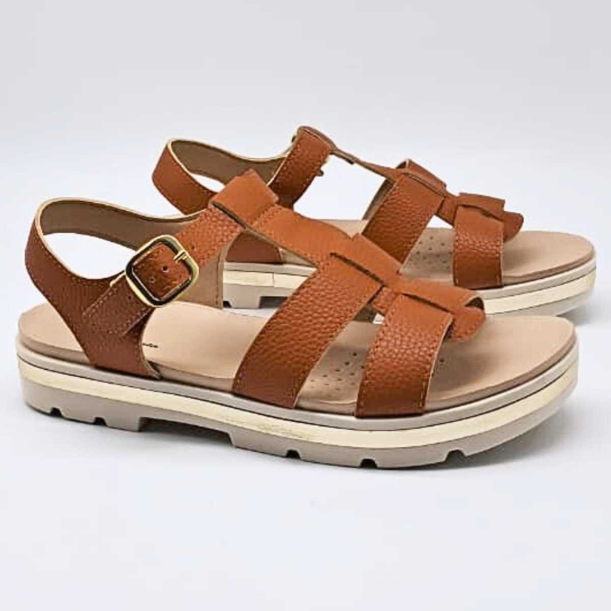 Sandália Feminina Modare Conforto Casual Leve 7132.256 Marrom 3