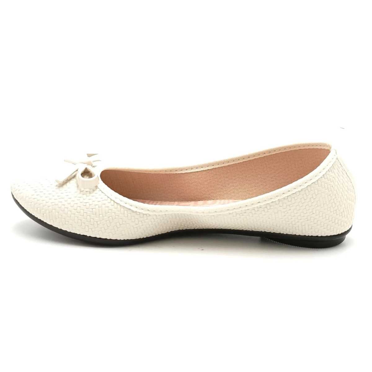 Sapatilha Feminina Moleca Laço Confy Leve Casual 5726.115 Branco 2
