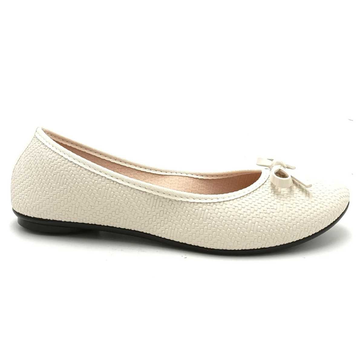 Sapatilha Feminina Moleca Laço Confy Leve Casual 5726.115 Branco 3