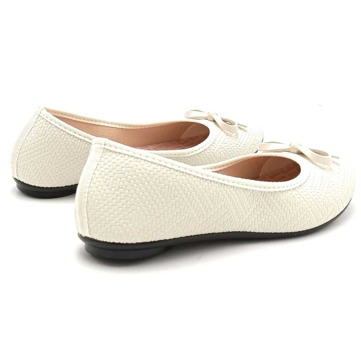 Sapatilha Feminina Moleca Laço Confy Leve Casual 5726.115 Branco 5