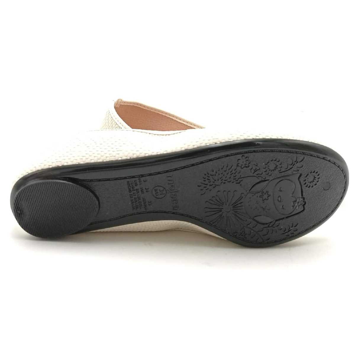 Sapatilha Feminina Moleca Laço Confy Leve Casual 5726.115 Branco 6