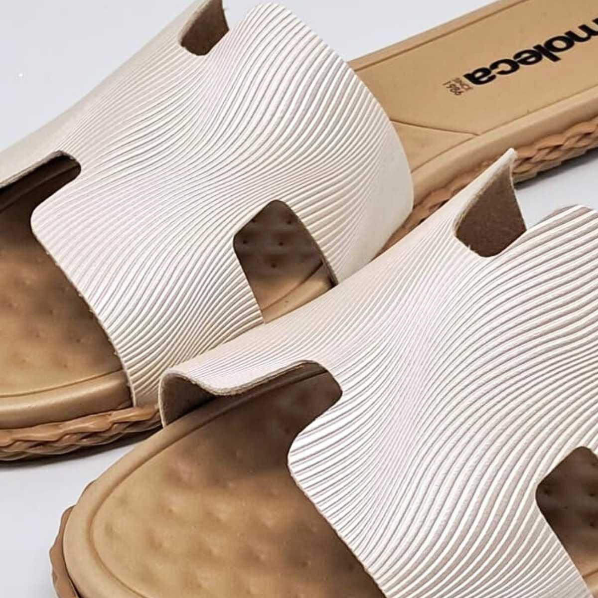 Sandália Feminina Moleca Rasteirinha Leve Casual 5452.253 Branco 5