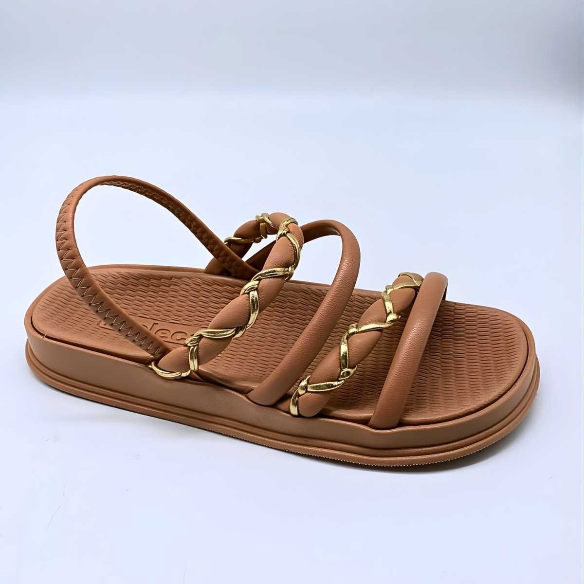 Sandália Moleca Feminina Papete Confortável Casual 5556.110