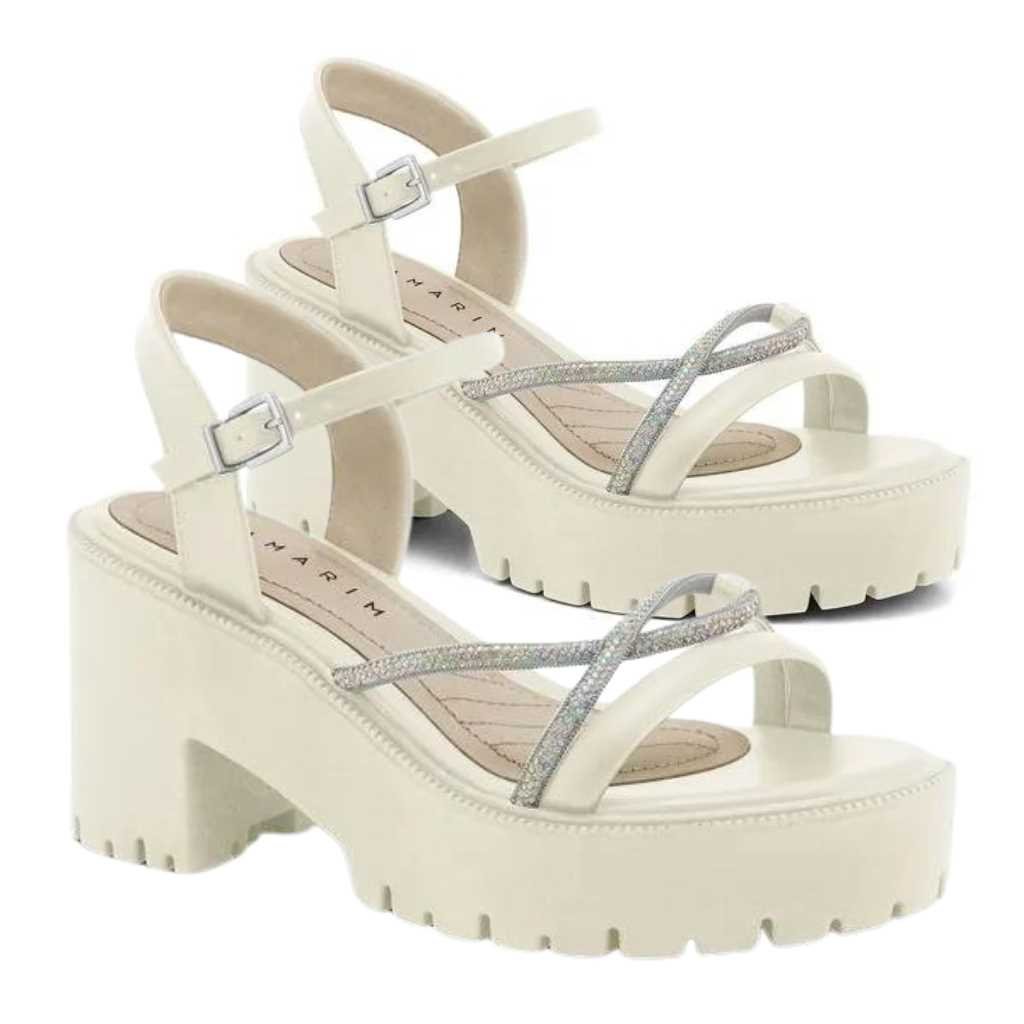 Sandália Ramarim Sola Tratorada Feminino 24-54202 Branco 3