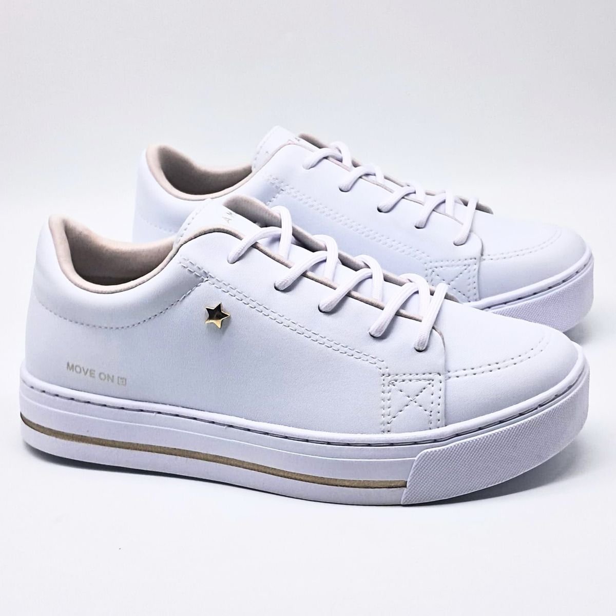 Tênis Ramarim Casual Coração Feminino 24-93205 Branco 4