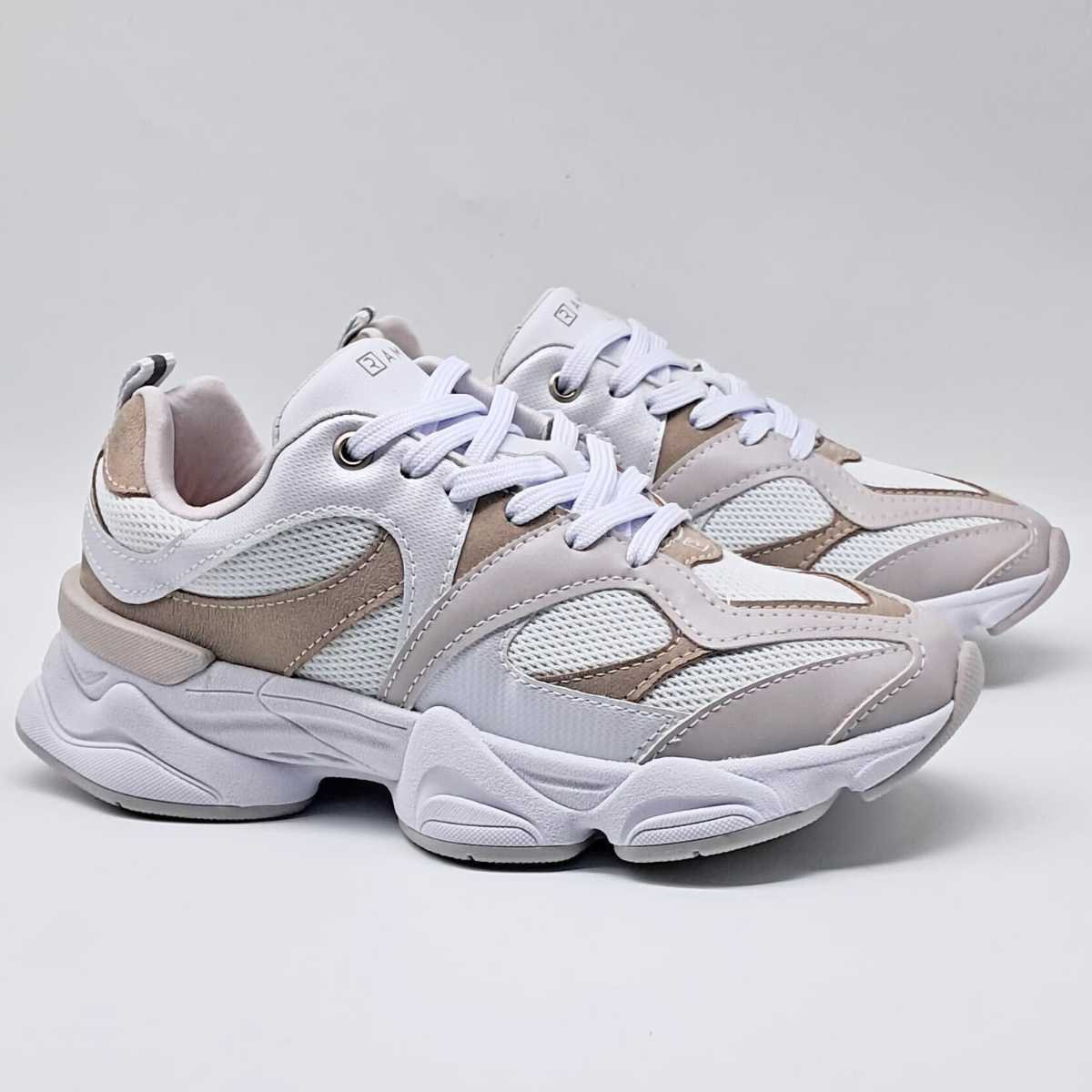 Tênis Feminino Ramarim New Jogging Estilo Confy 25-90101 Gelo 3