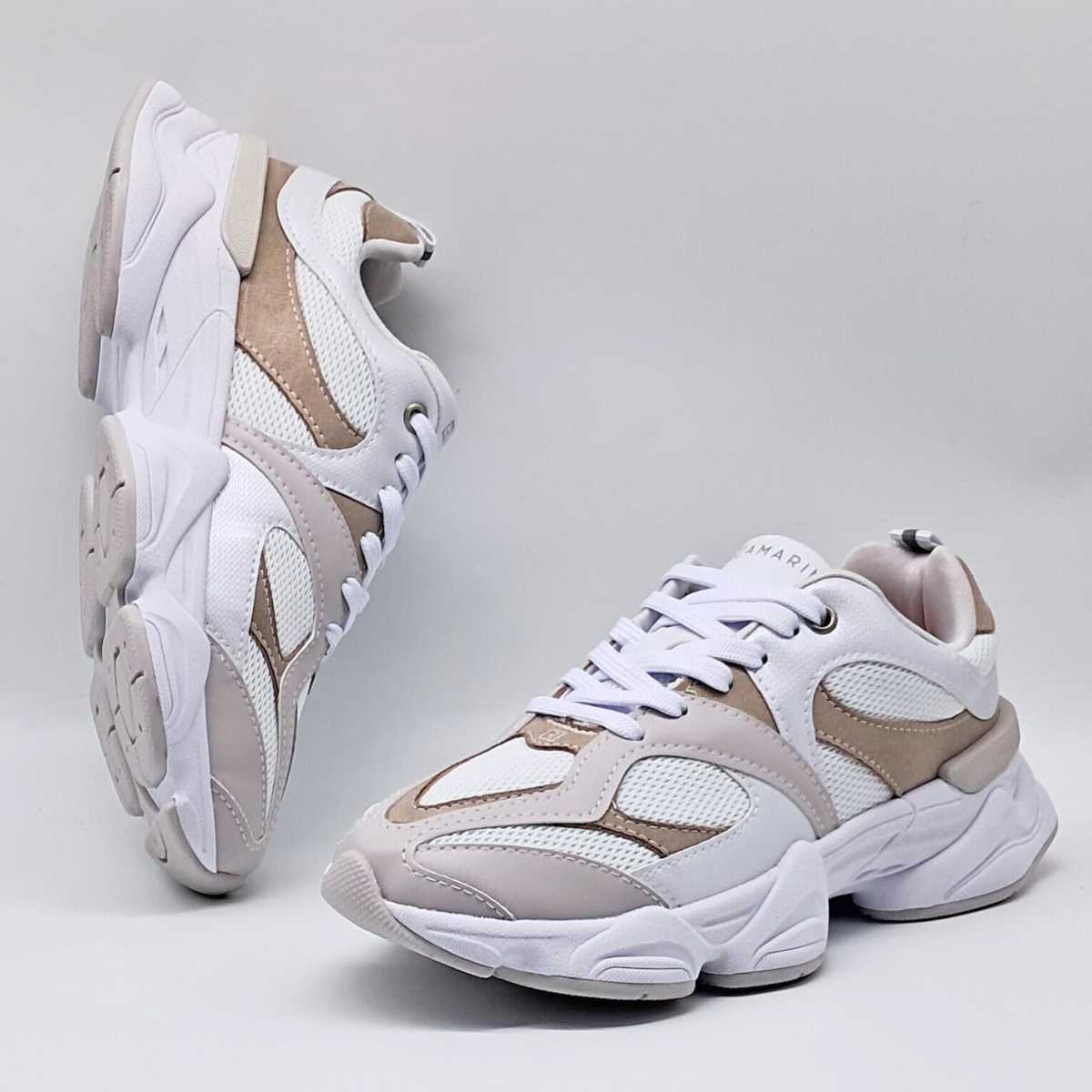 Tênis Feminino Ramarim New Jogging Estilo Confy 25-90101 Gelo 4