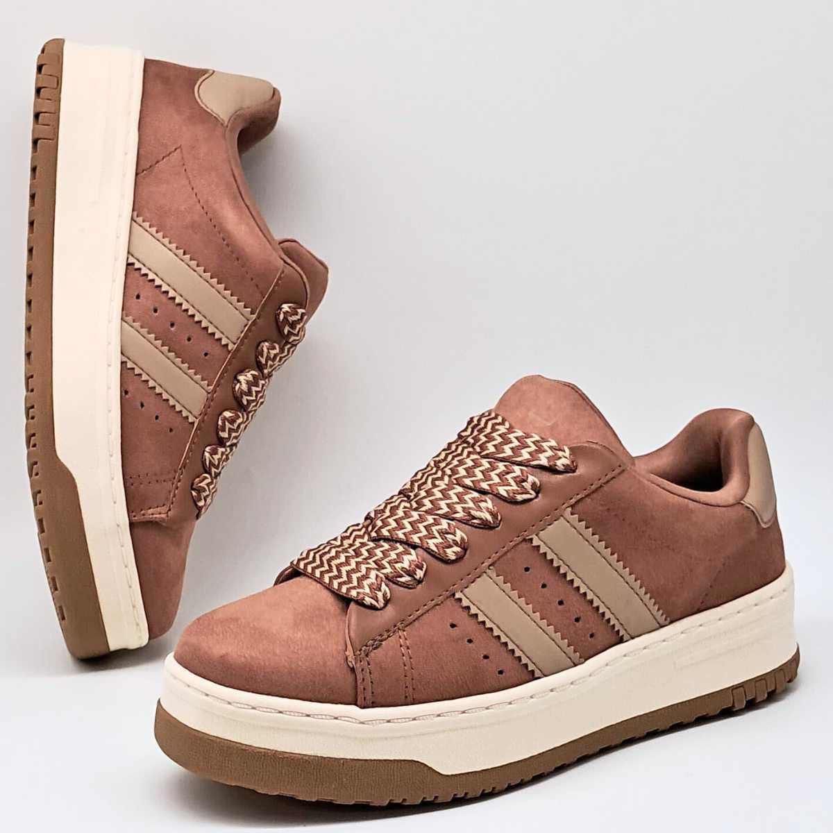 Tênis Feminino Ramarim Casual Conforto Estilo 25-99201 Marrom 3