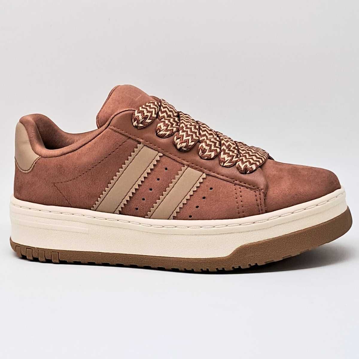 Tênis Feminino Ramarim Casual Conforto Estilo 25-99201 Marrom 7