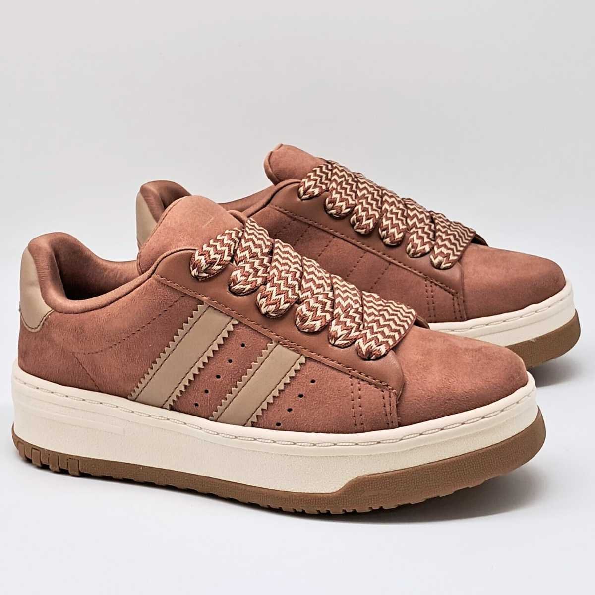 Tênis Feminino Ramarim Casual Conforto Estilo 25-99201 Marrom 2