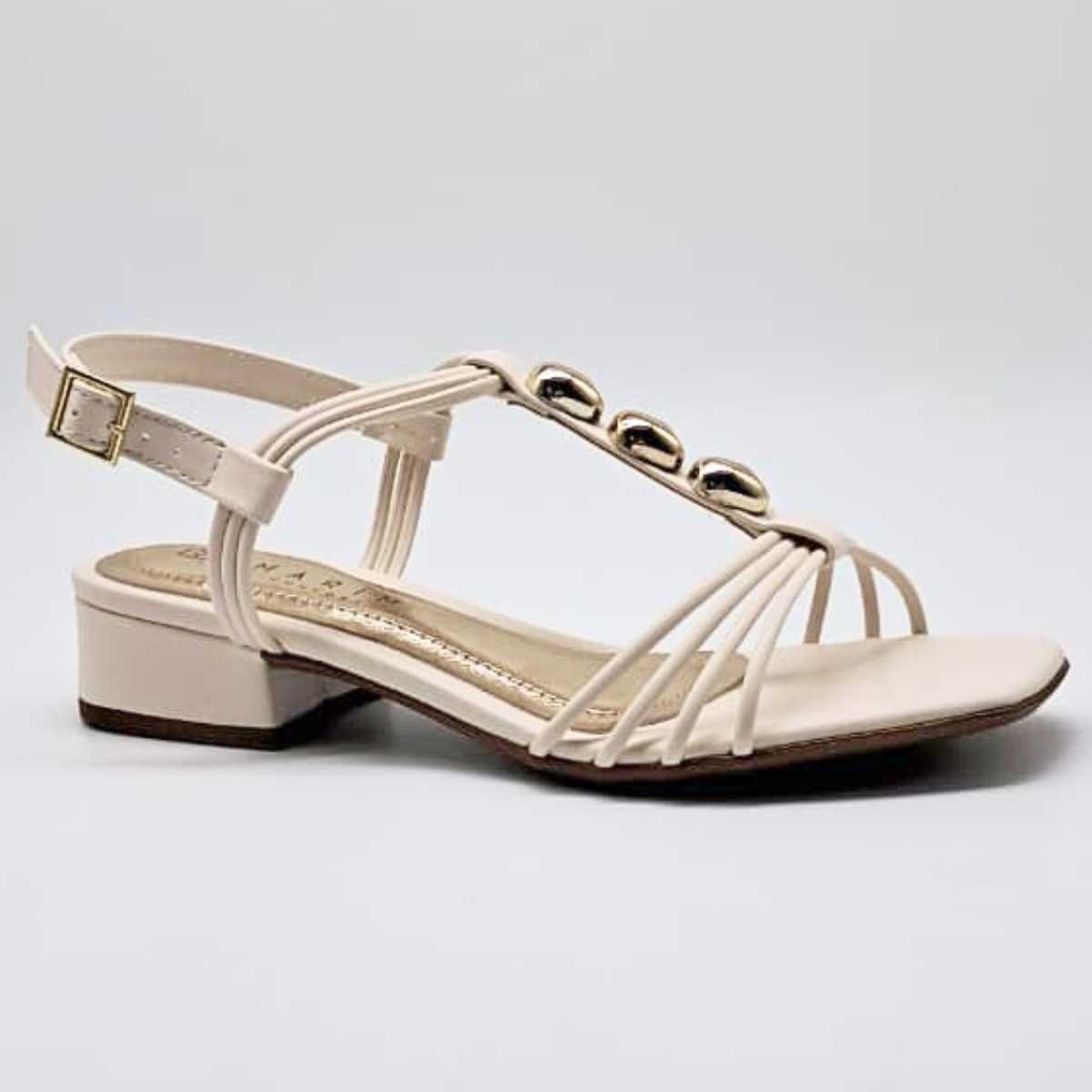 Sandália Feminina Ramarim Salto Baixo Estilo Leve 25-48203