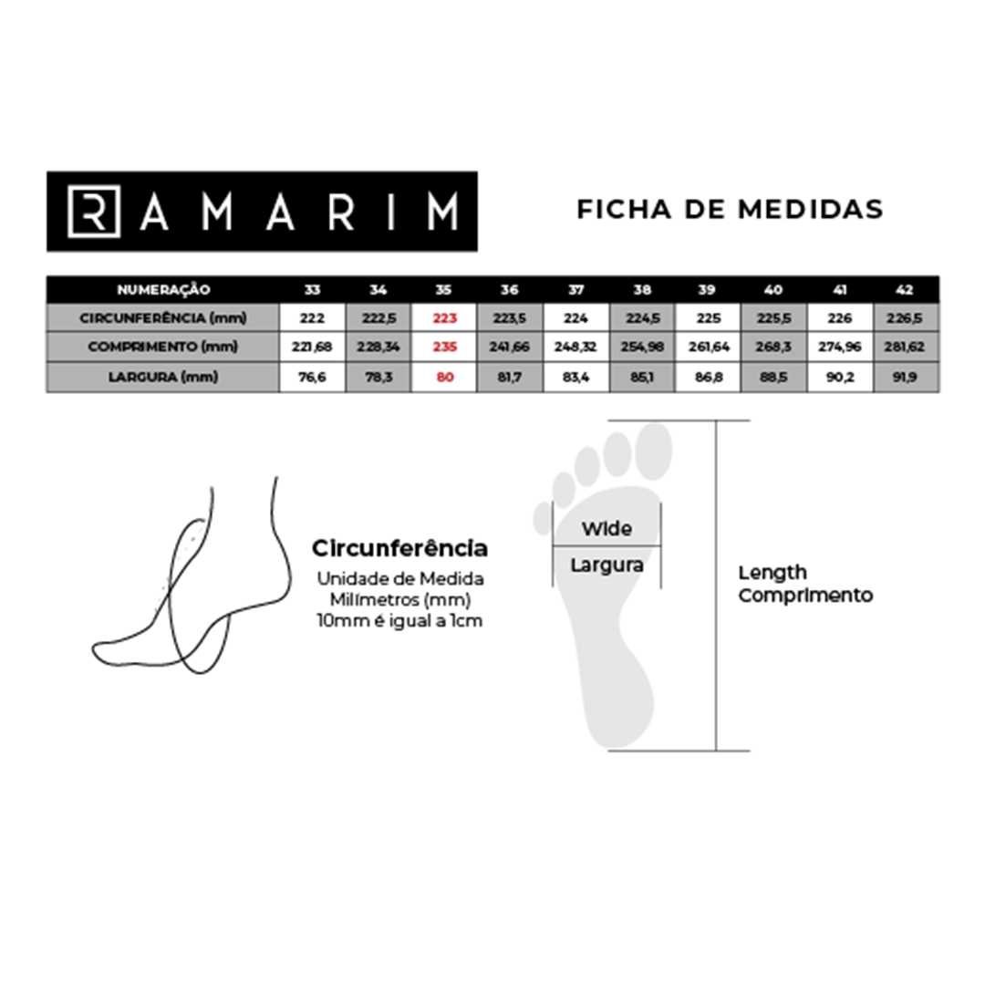 Tênis Feminino Ramarim Street Corforto Estilo 25-99202 Preto 9