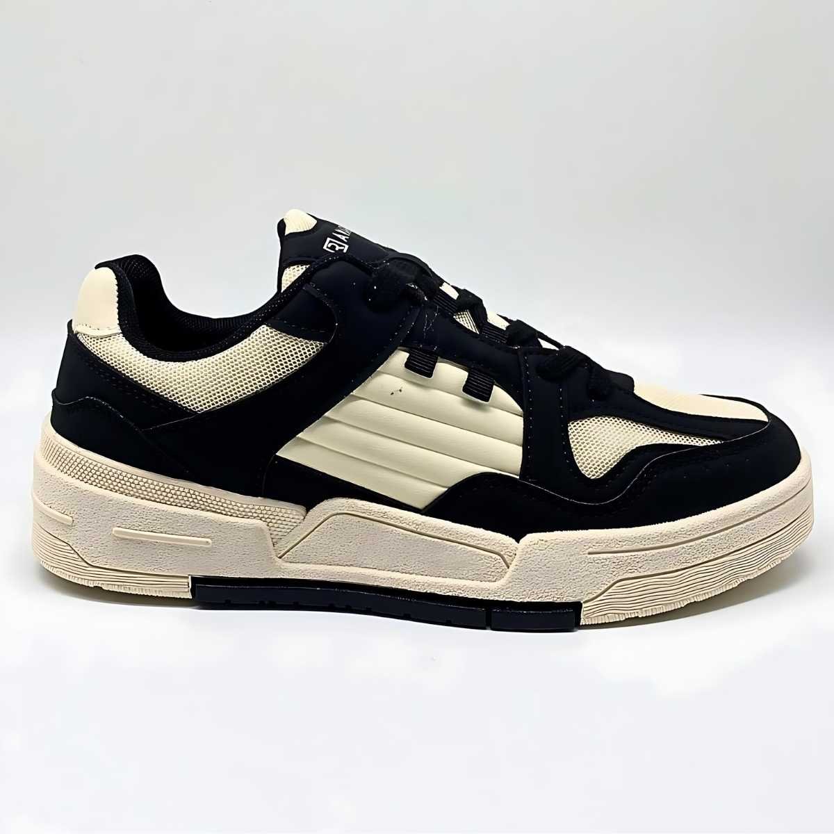 Tênis Feminino Ramarim Estilo Conforto Street Leve 25-89236 Off White/Preto 2