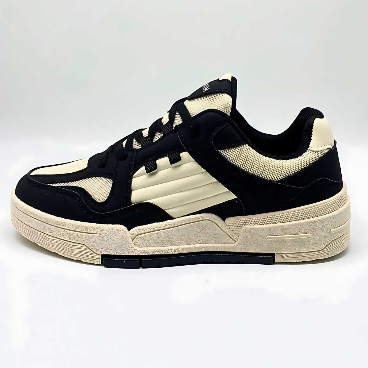 Tênis Feminino Ramarim Estilo Conforto Street Leve 25-89236 Off White/Preto 3