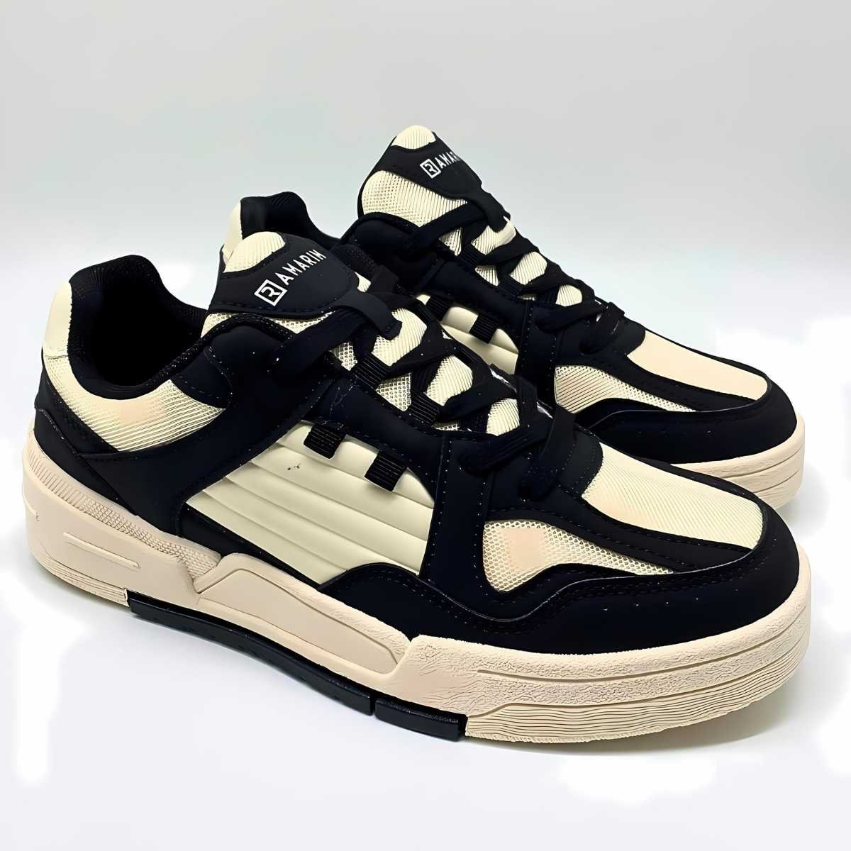 Tênis Feminino Ramarim Estilo Conforto Street Leve 25-89236 Off White/Preto 4