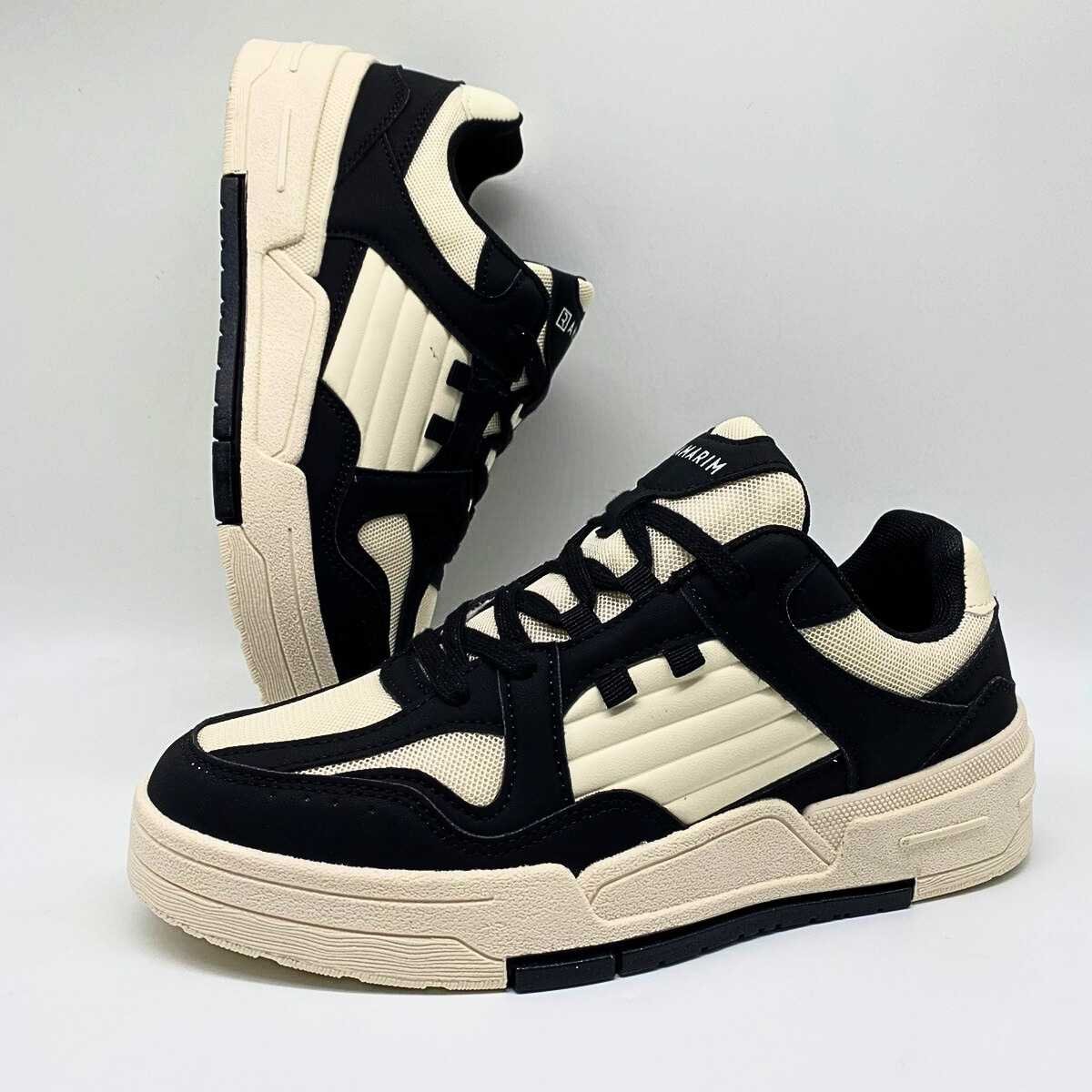 Tênis Feminino Ramarim Estilo Conforto Street Leve 25-89236 Off White/Preto 7