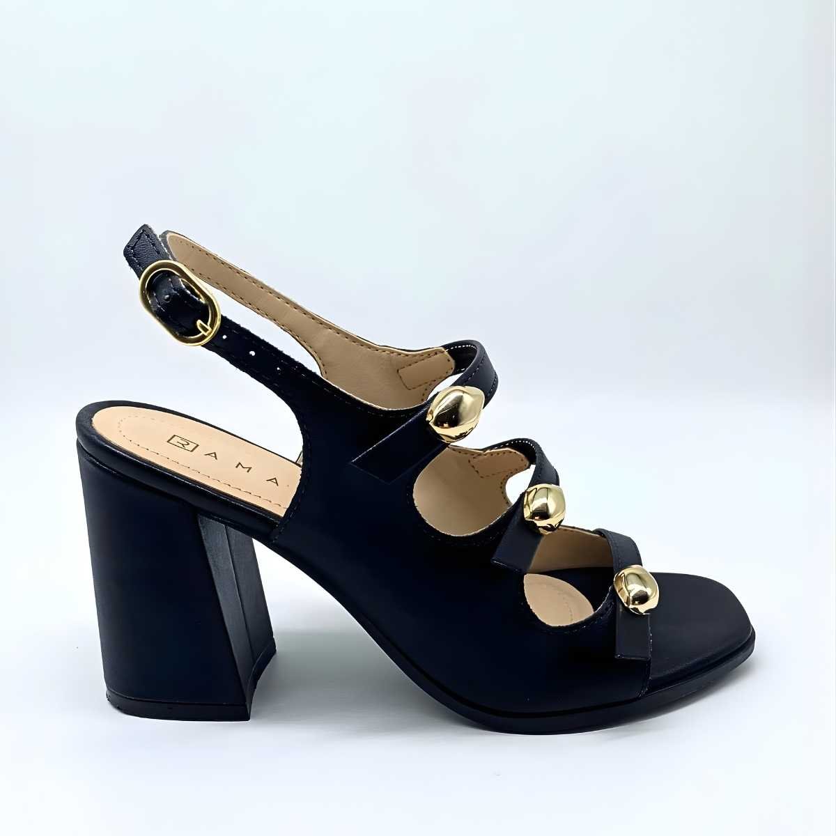 Sandália Feminina Ramarim Salto Estilo Conforto Leve 25-41205