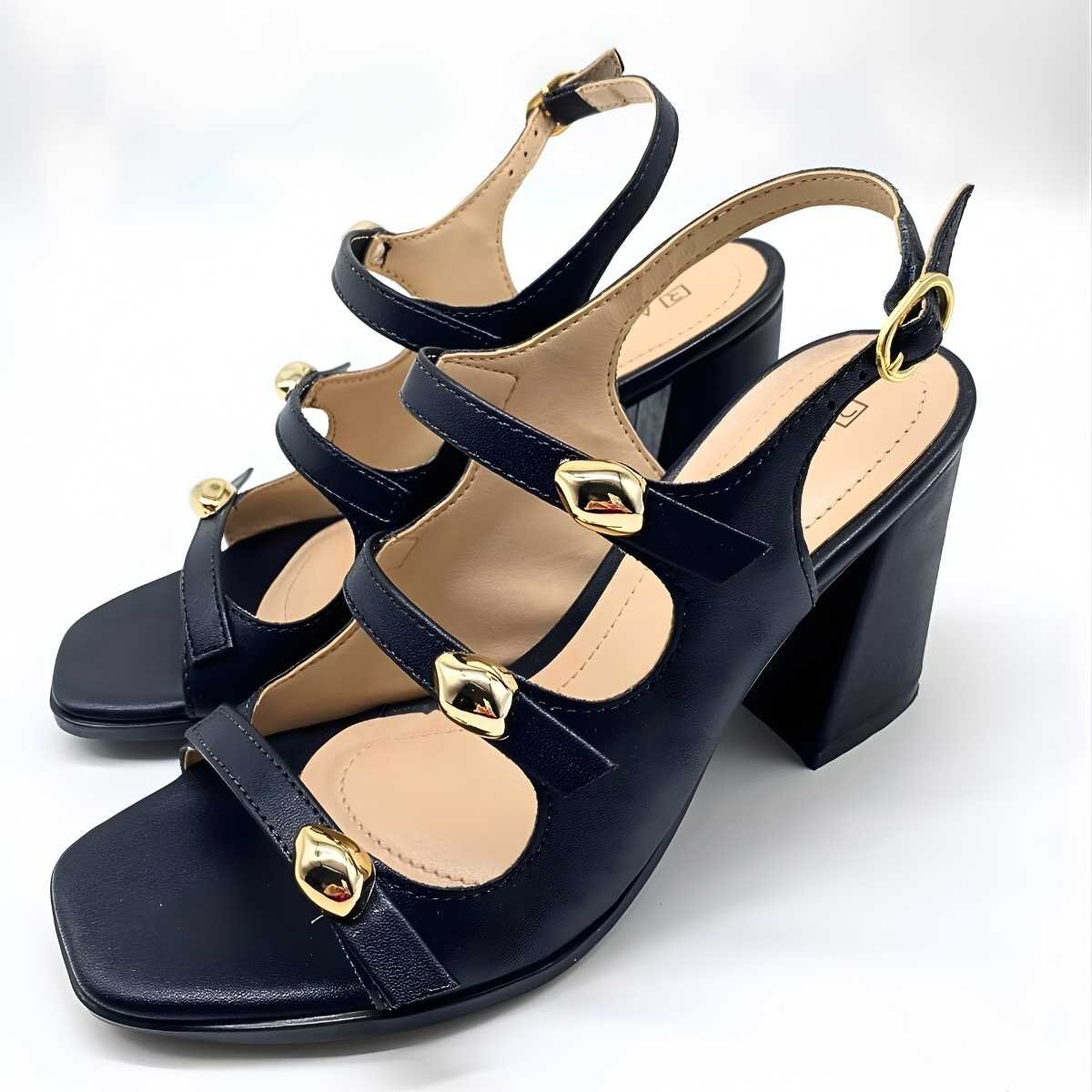 Sandália Feminina Ramarim Salto Estilo Conforto Leve 25-41205 Preto 4