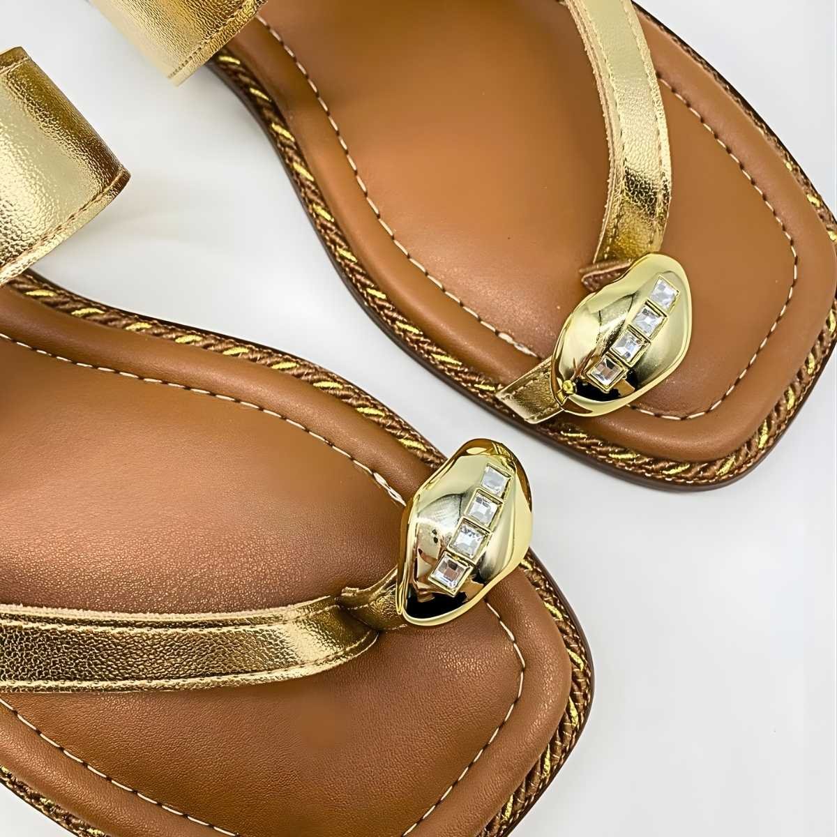 Sandália Feminina Beira Rio Estilo Conforto Leve 8506.209 Dourado 4