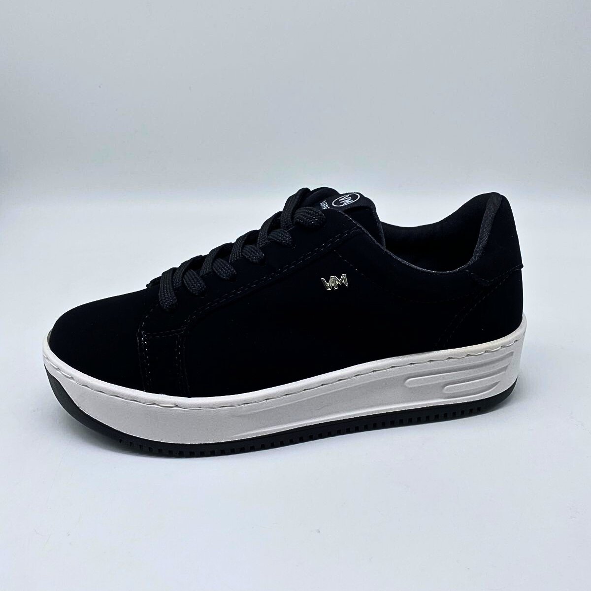 Tênis Feminino Via Marte Casual Sola Alta Conforto 065-001 Preto 3