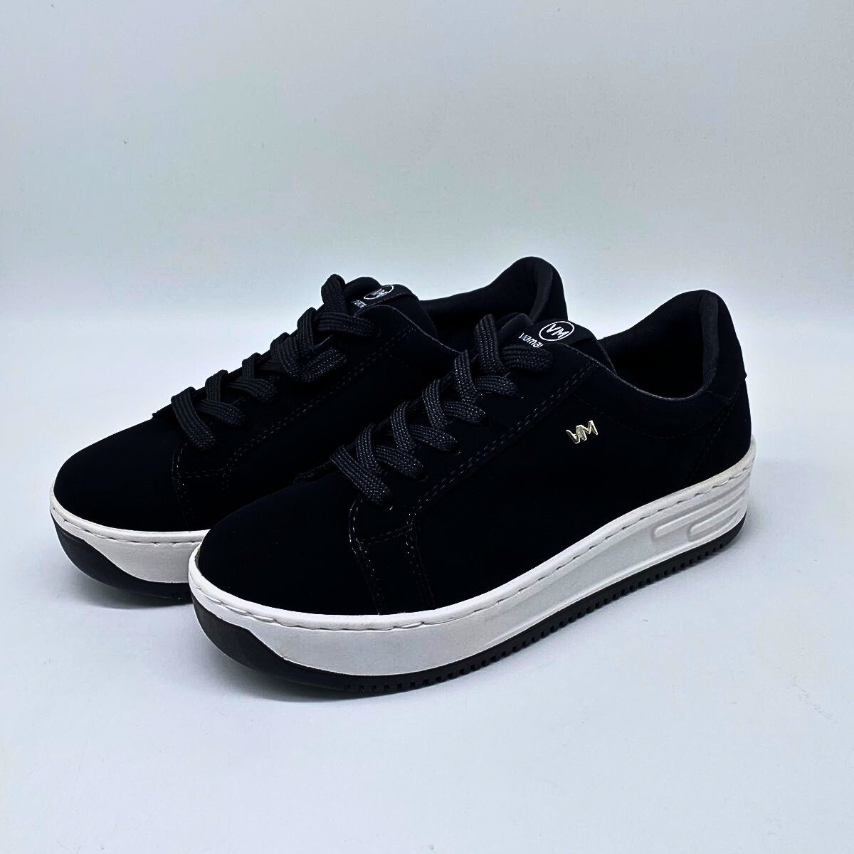 Tênis Feminino Via Marte Casual Sola Alta Conforto 065-001 Preto 4