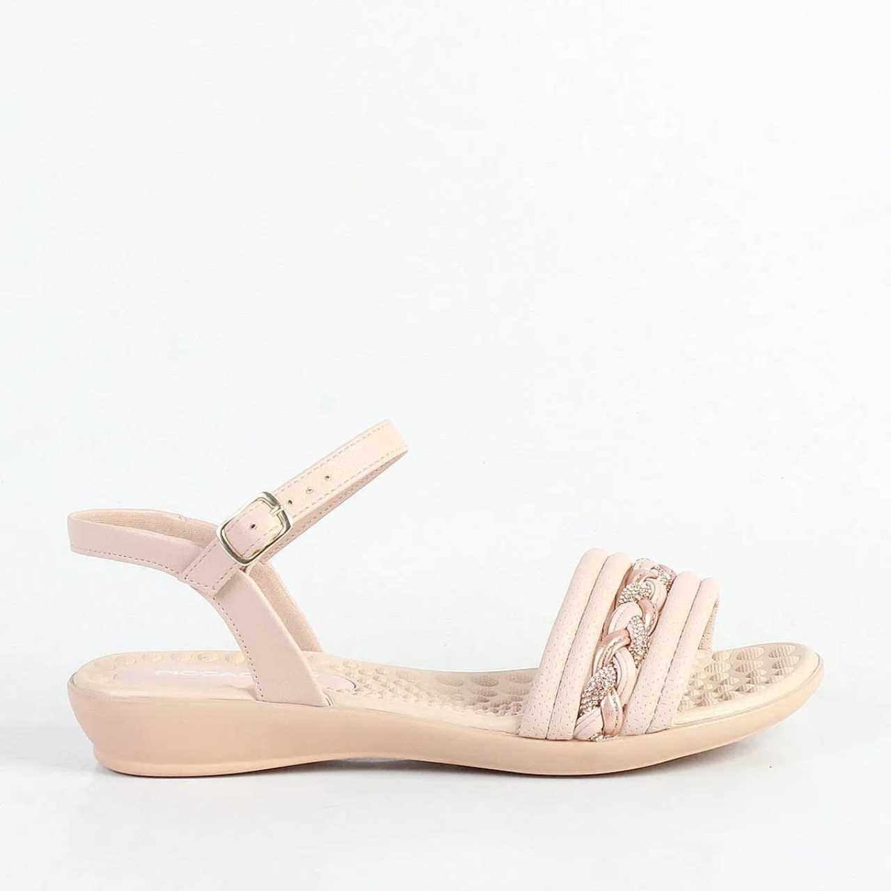 Sandália Piccadilly Feminina Salto Baixo Estilo Confy 500377