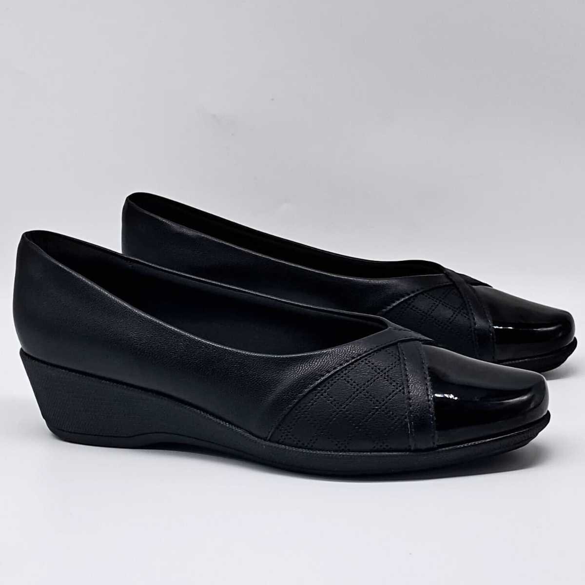 Sapatilha Feminino Piccadilly Anabela Casual Social 143243 Preto 3