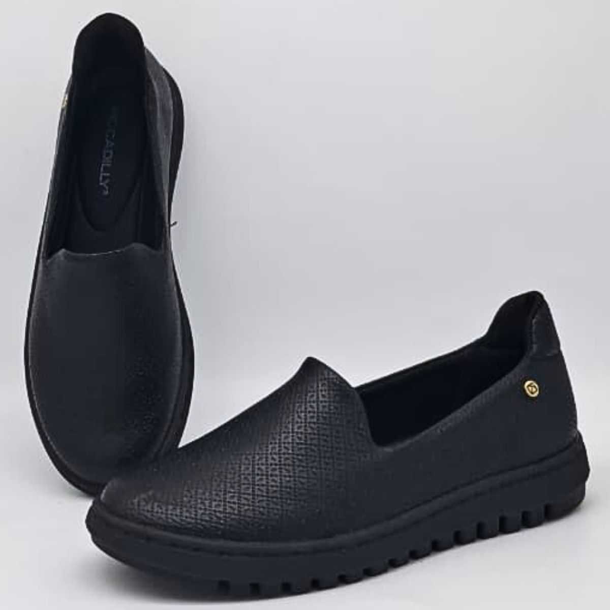 Tênis Feminino Piccadilly Slip On Calce Fácil Confy 937001 Preto 7