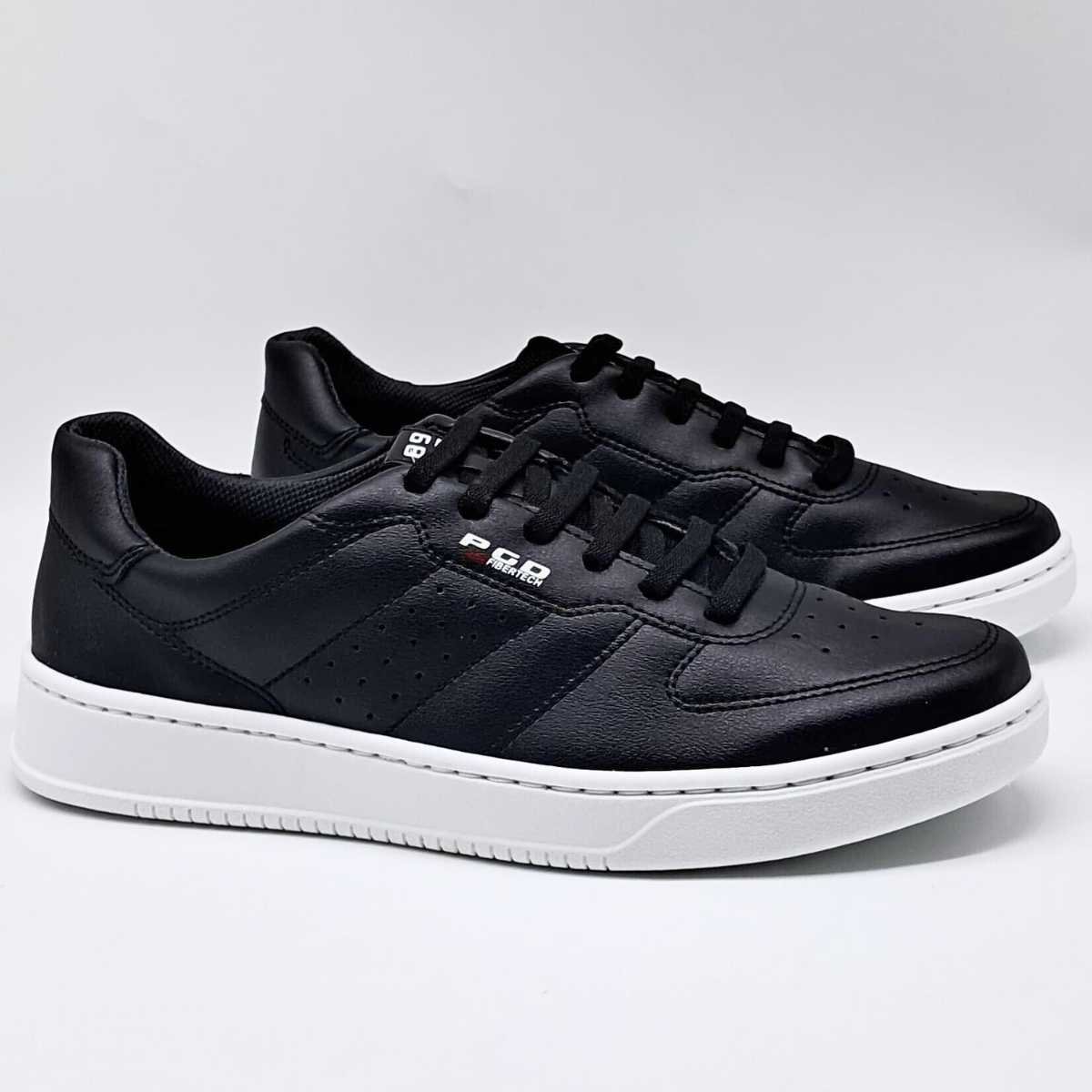 Sapatênis Masculino Pegada Conforto Estilo Casual 171902 Preto 3