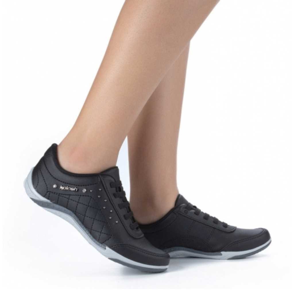 Tênis Kolosh Feminino Casual Mali Original C1296 Preto 3