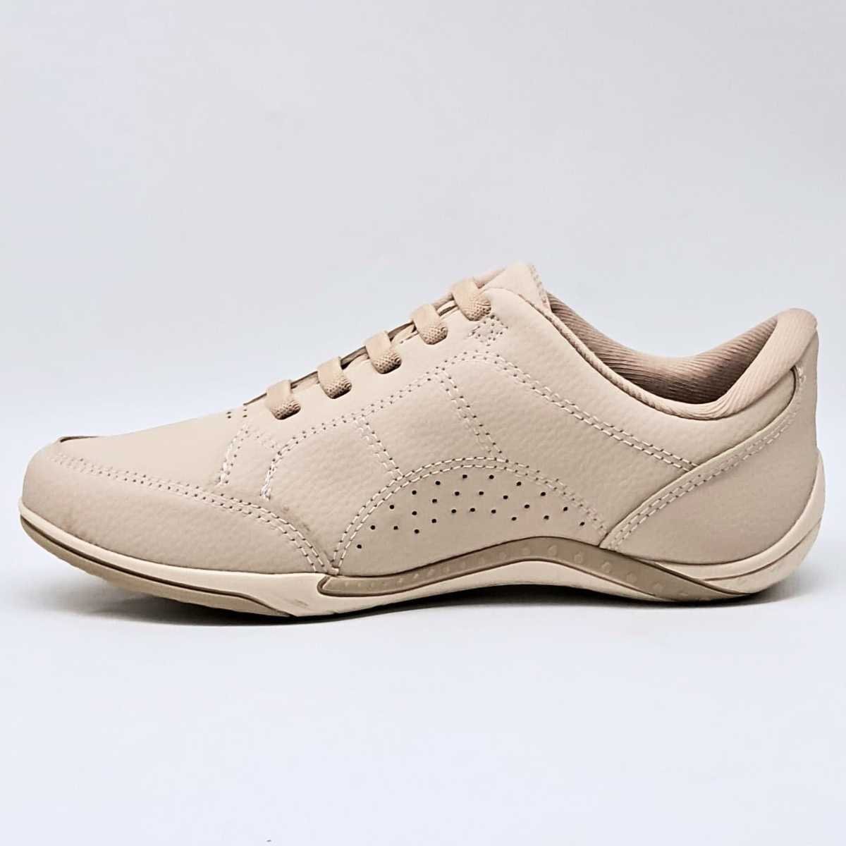 Tênis Feminino Kolosh Casual Conforto Elástico C1299a Bege 2