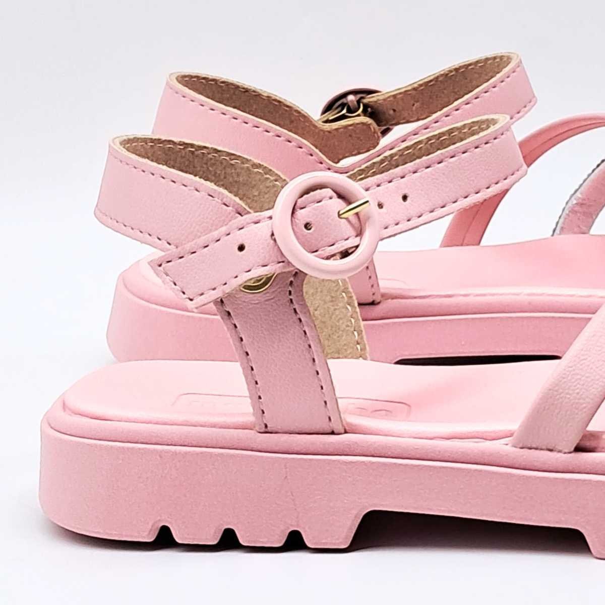 Sandália Menina Molekinha Infantil Strass Estilosa 2344.128 Rosa 10
