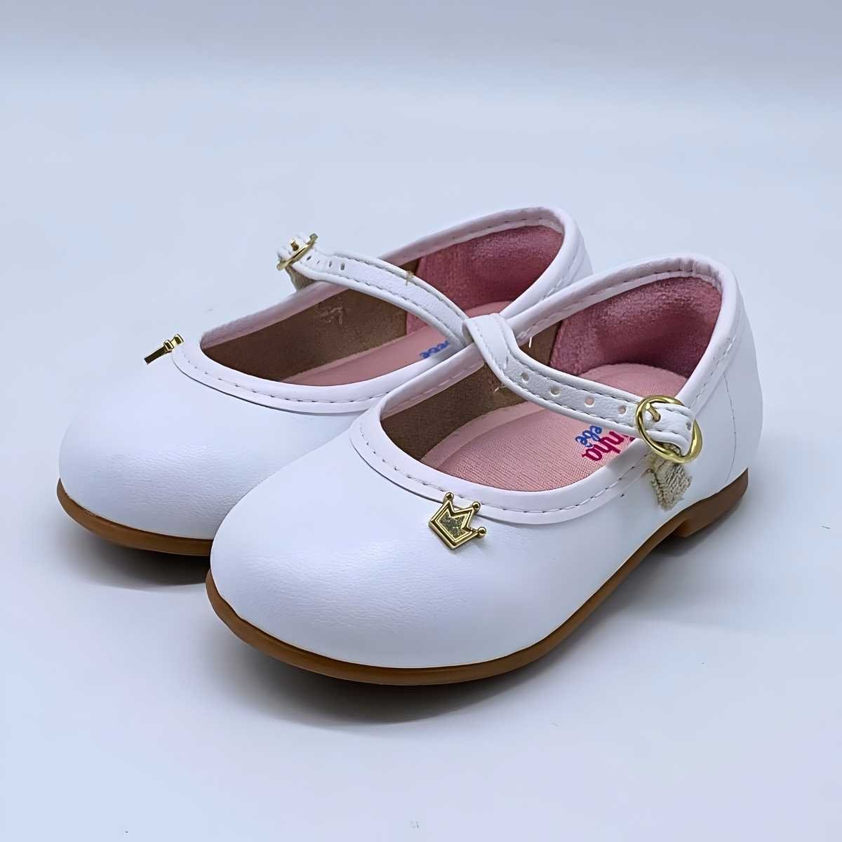 Sapatilha Bebê Molekinha Boneca Verniz Estilo Confy 2106.1041 Branco 4