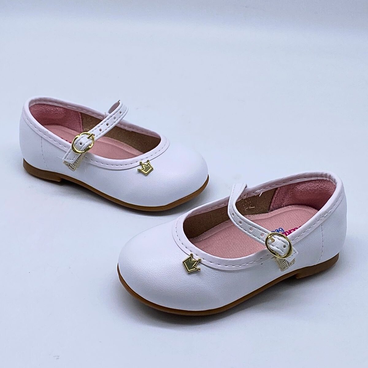 Sapatilha Bebê Molekinha Boneca Verniz Estilo Confy 2106.1041 Branco 5