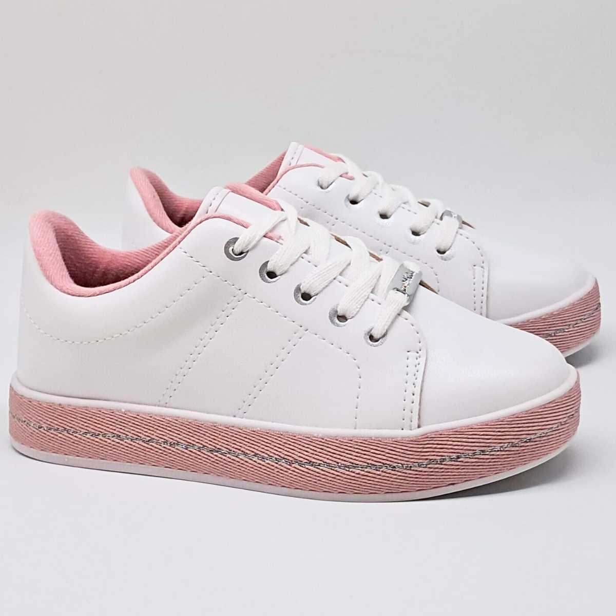 Tênis Infantil Molekinha Meninas Casual Multi Color 2520.320 Branco 4