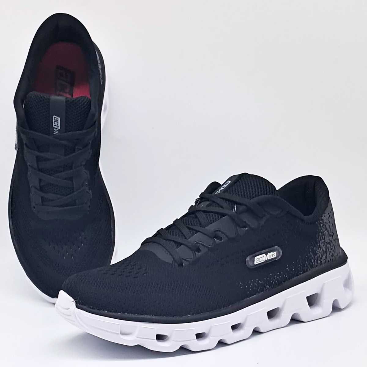 Tênis Feminino Actvitta Confy Esportivo Caminhada 4851.103 Preto 4