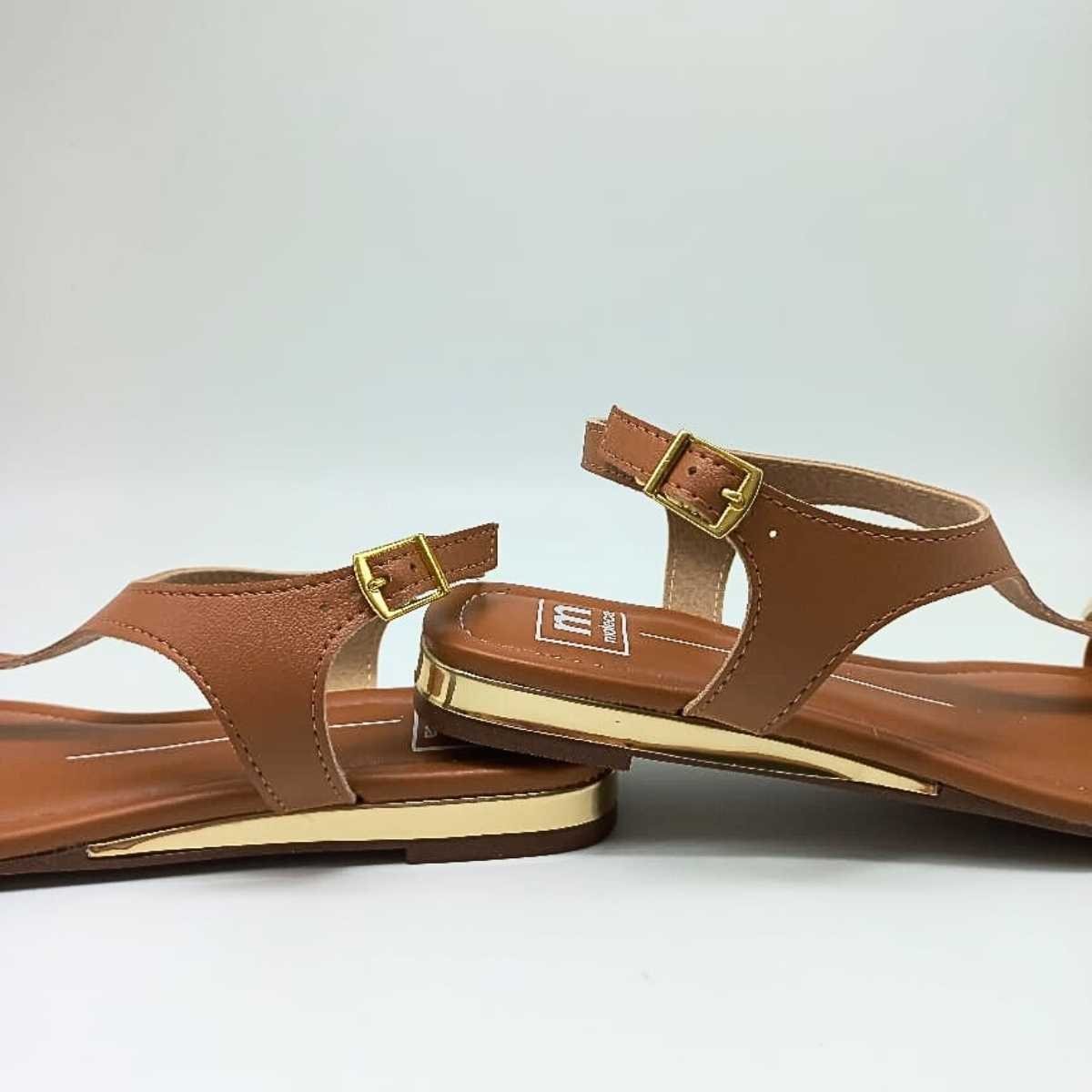 Sandália Moleca Feminina Dedo Anabelinha 5559.103 Marrom 7