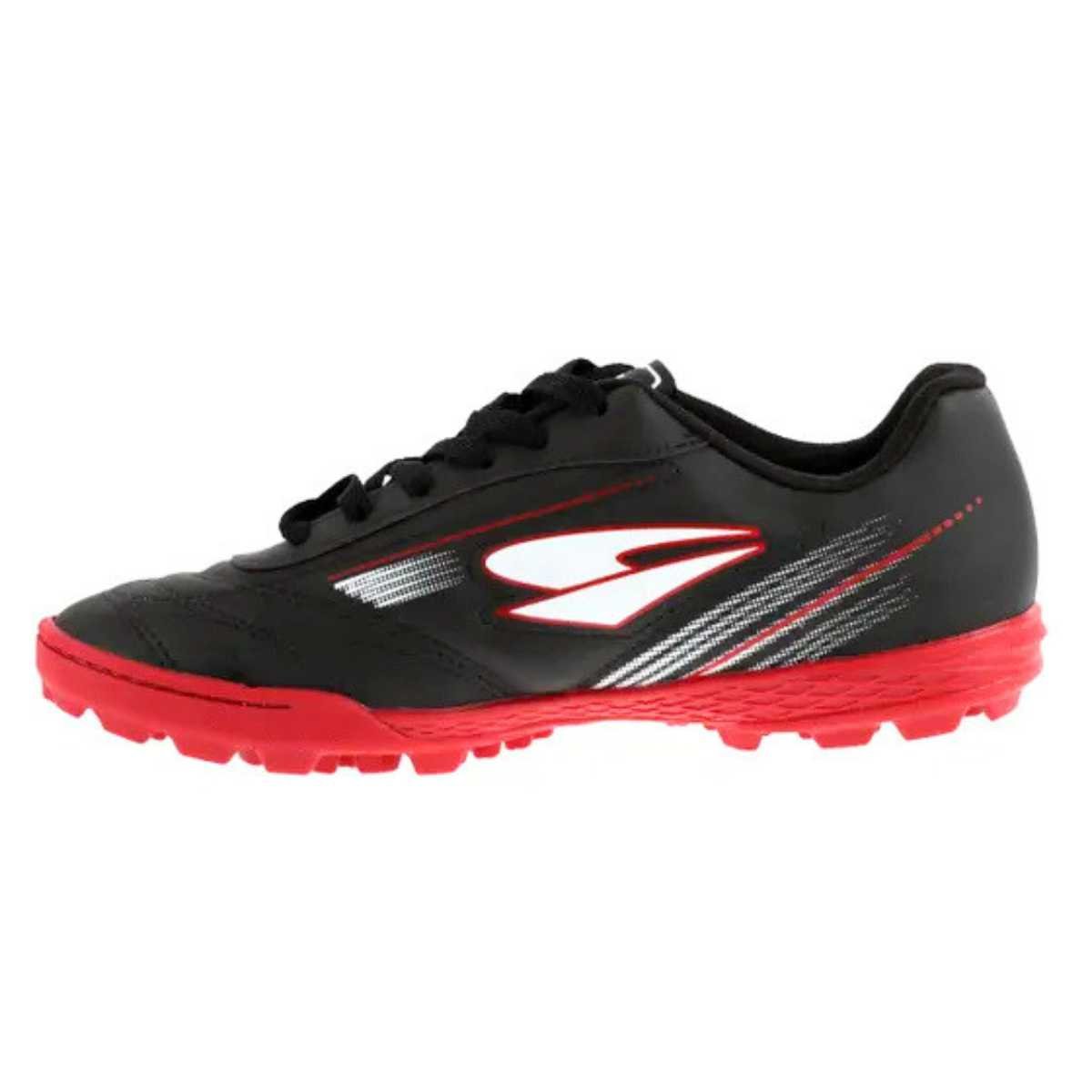 Chuteira Masculino Dray Society Esporte Conforto 324 Preto/Vermelho 2